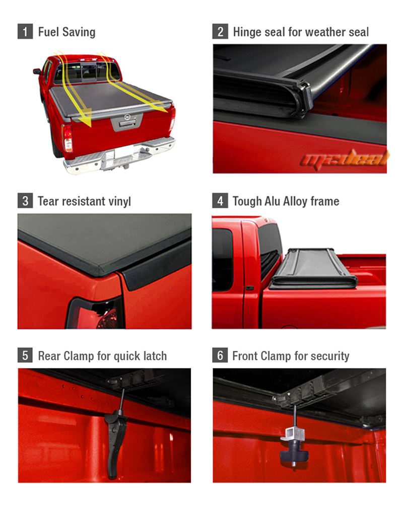 Premium Fits 20092017 Dodge Ram 1500 5.8ft/69.6in Bed TriFold Tonneau