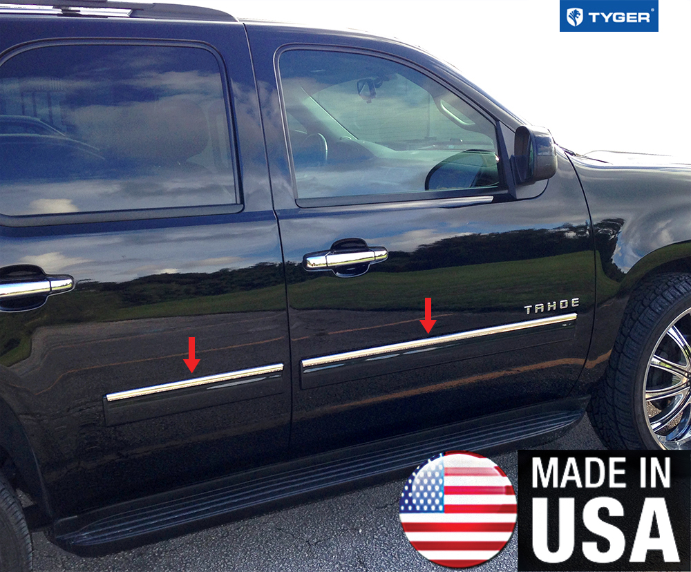 TYGER For 20102014 Chevy Tahoe/GMC Yukon Body Side Molding Trim Top 1