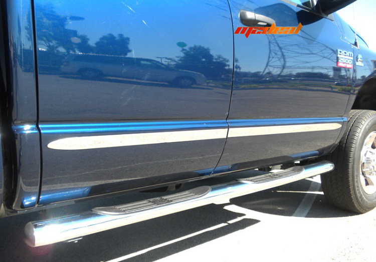 Dodge Ram 1500/0309 2500 Quad Cab Long Bed Body Side Molding Trim 1.5