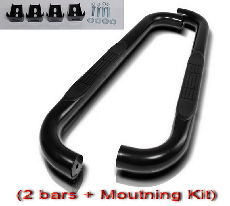 7683 Jeep Wrangler CJ5 3" Side Armor Step Nerf Bars Black Brand New eBay