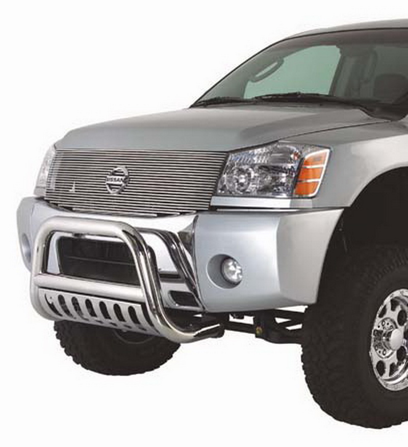 New Bull Bar With Skid Plate Fits 0415 Nissan Armada/Titan Stainless