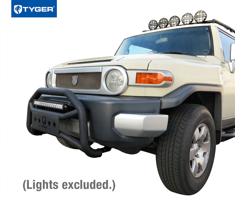 TYGER For 20072014 Toyota Fj Cruiser Textured Black Bull Bar Bumper