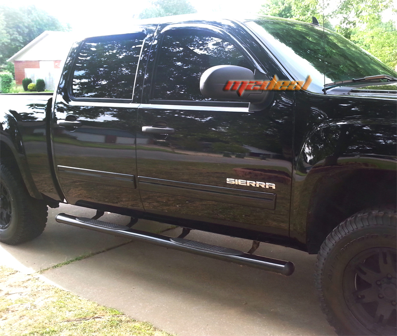 TYGER New 4" Oval Black Side Step Nerf Bars Fit 0714 Silverado/Sierra