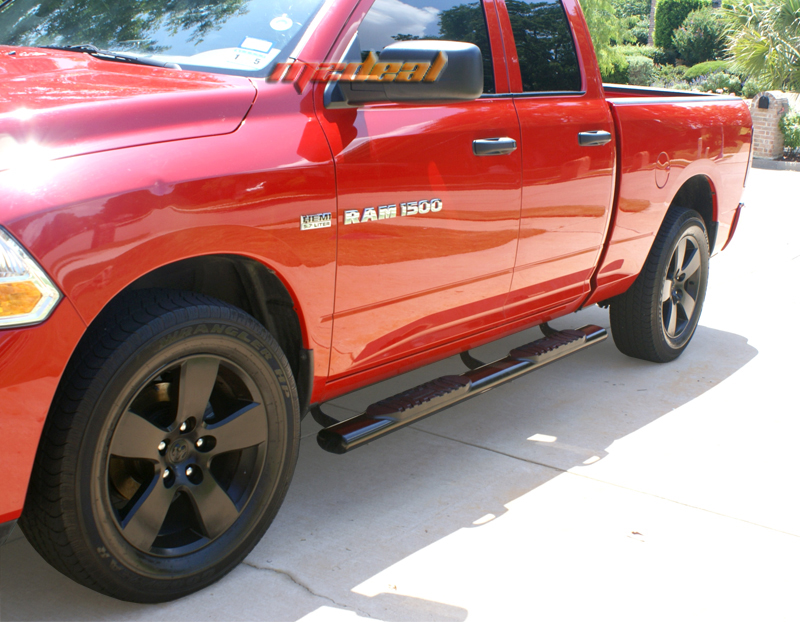 TYGER 5'' Black Side Step Nerf Bars For 0916 Dodge Ram 1500 Quad Cab
