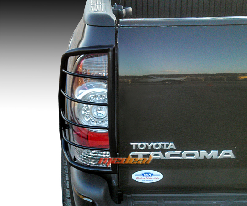 For 20052016 Toyota 2pc Black Tail Light Guards eBay