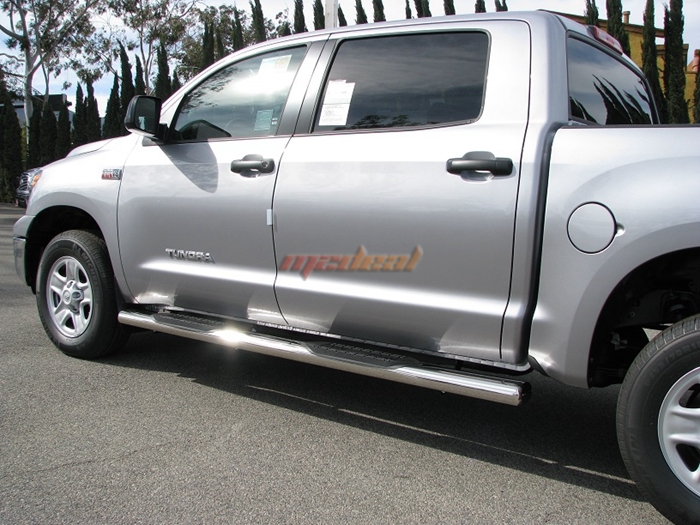 6'' Stainless Side Step Bars 20072017 Toyota Tundra Crew Max New eBay